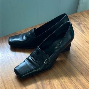Enzo Angiolini Black Leather Heels